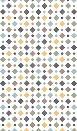 DobleUve Estudio Alfombra Vinílica Hidráulica 30 | Color Multicolor | 65x110 cm | Alfombra Cocina Lavable Antideslizante | Alfombra Vinilica | Suelo Vinílico | Alfombra Vinilo Salón