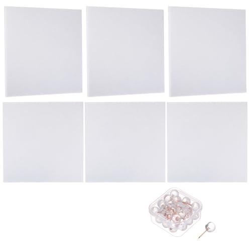 PATIKIL Filz Pinnwand Selbstklebend 6 Stück 30x30cm Quadratische Bulletin