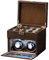 Uhrenbeweger für mechanische Uhren, automatischer Rotatorhalter, doppelschichtig, schwarzer Schrank, Aufbewahrungsbox, Präsentationsbox, leise, kein Lärm,A