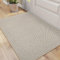 DEXI Zerbino Ingresso Interno 81 x 122 cm, Zerbini Antiscivolo e Assorbente, Fondo in Gomma, Tappeto Lavabile per Porta, Corridoio, Cucina, Beige