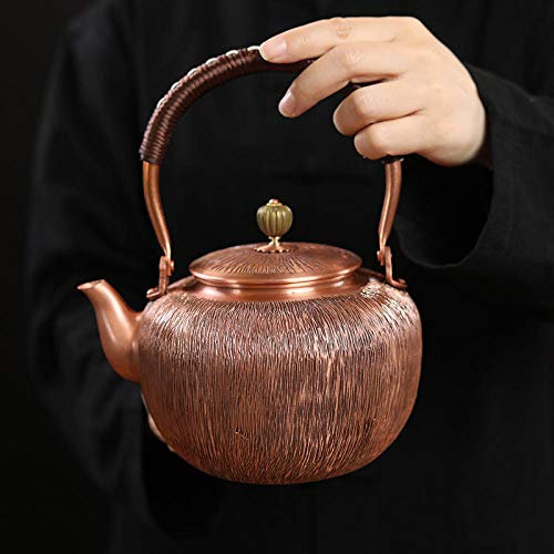 Generic Bouilloire en cuivre, Bouilloire, Grande capacité, cuivre Pur, théière, théière, Pot en cuivre épaissi Domestique, cuisinière électrique en céramique, théière-Marteau Vertical
