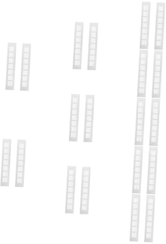 Gadpiparty 20 Piezas Cubiertas ventilación del gabinete rejilla ventilación muebles rejilla ventilacion rejillas para ventilacion armario ropero salida aire del armario Placard reja