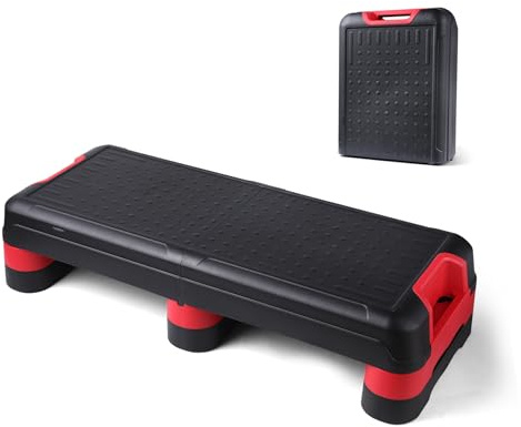 Stooder 33.5 Foldable Aerobic Step Platform for Home Workout, 3 Heights