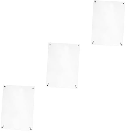 Warmhm 3St Präsentationsständer für Fotoplakate büro dekoration office decoration ordner tischgestell Zertifikatsunterstützung Wandmontierter Bilderrahmen aus Acryl Rostfreier Stahl