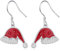 Weihnachtsmannmütze Ohrringe für Damen Mädchen - 925 Sterling Silber Weihnachten Hüte Schmuck - Dangle Drop Ohrringe Geschenke für Weihnachten