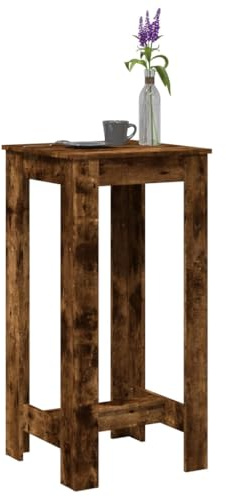 ShGaxin Bartisch Räuchereiche 51x50x103,5 cm Holzwerkstoff, Stehtisch Küche, Tisch, Hochtisch, Bartische & -theken, Esstisch, Bar Tisch, Bar Table854404