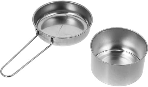 BESTOYARD 2stücke Edelstahldeckel Als Kerzenlöschwerkzeug Spirituslampenabdeckung Für Alkoholherd Kompaktes Laborwerkzeug Für Campingbedarf Und Outdoor-gebrauch