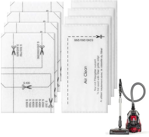 Filtro per aspirapolvere Miele, 4 filtri di protezione del motore e filtro di scarico, compatibile con Miele C1/2/3, Compact C1/2, Classic C1, Dynamic U1, S200-S899, S2000-S899