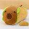 AQCQDQ Kreatives Capybara Stofftier Plüschtier Kissen Lange, Capybara Kuscheltier Flauschig Zum Kuscheln & Spielen Plüsch Spielzeug Kawaii Deko, Hotdog Kugelfisch Brot Puppe Spielzeug (55 cm)