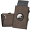 Manmaxim Porta Carte Airtag con Grande Capacità & Minimalista Design Pop up Portafoglio Airtag Uomo per 10 Cartes, 2 ID Scheda ID & 10+ Banconate, Porta Carte di Credito Airtag, RFID (Marrone)