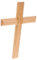 HOLIDYOYO Cruz De Madera Colgante Para Decoración De Pared Adorno Religioso Para Hogar y Oficina Cruz Catolica Color Natural