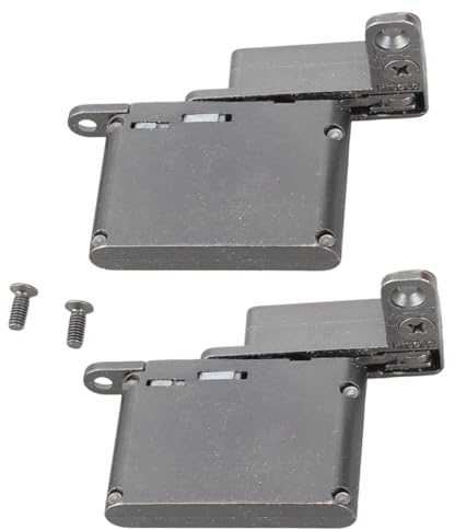 Lot de 2 charnières de porte réglables en aluminium pour amortissement hydraulique