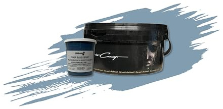 Nikkolor LIMEWASH PAINT | Calce a pennello Antibatterica, Traspirante e Sanificante, Pura Calce Idrata Naturale, Effetto Naturale - 2,5 litri - 12 m² - 1 Toner Blue Espirit incluso