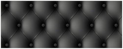 Wallario Memoboard aus Glas mit Motiv, Magnet-Tafel in 32 x 80 cm in Premium Qualität Schwarze Ledertür