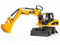 bruder 02445 - Cat Mobilbagger - 1:16 Baustelle Baufahrzeug Löffelbagger Arbeiter bworld Baumaschine Spielzeug
