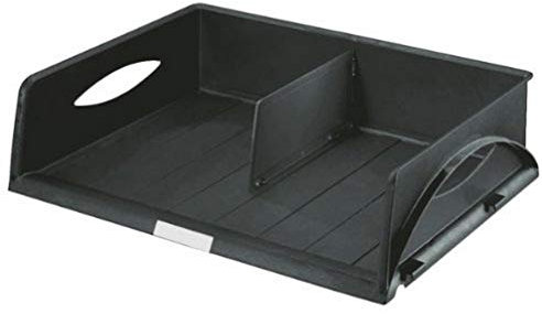 Leitz Ablagekorb Querformat A3, Ideales Sortier- und Ablagesystem für Poststellen und Kopierräume, Schwarz, Sorty, 52320095