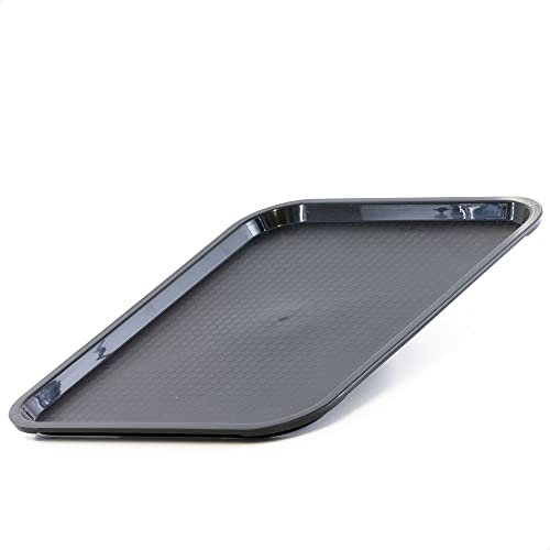 Práctico para servir Bandeja antideslizante PP – 45 x 35 cm – Apilable en negro (9223455)