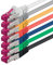 10m - 7 colores - 7 piezas - CAT6a CAT 6a Ethernet LAN cable de red - SET 10 GB/s cable patch CAT6 S-FTP Doble blindado PIMF 500MHz libre de halógenos compatible con CAT5 CAT6a CAT7 CAT8