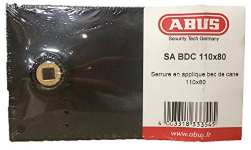 Abus FC0526006A SA BDC 110X80 Serrure en applique avec poignée/horizontale sans fermeture à clé 110 x 80 thermofilmé