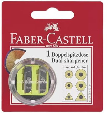 Faber Castell 185498 Doppelspitzdose Blister rund