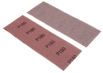 NTools SWS - Bande abrasive en maille, 70 x 200 mm, grain P180 | Bandes abrasives pour ponceuse | Patin rectangulaire pour ponceuse avec aspiration et cale à poncer