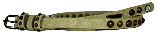 Guess Gürtel mit Nieten, beige