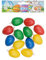 Idena 734202 - Kunststoffeier, zum Aufhängen, farbig, 12er Pack, Größe 4 cm, bunt, Eier, Ostern, Basteln, Dekoration, Osterei, Osterhase, Nest