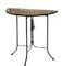 TOSCANA Mosaiktisch Wandtisch 78x40 cm Durchmesser Eisengestell bronze pulverbeschichtet Dekorationsmöbel