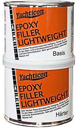 YACHTICON Epoxy Leichtspachtel hellgrau 350g