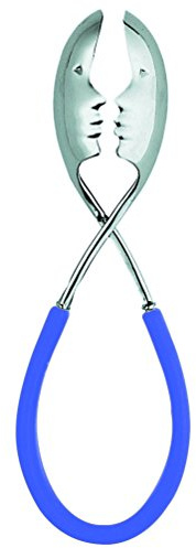 Bugatti 43-7003 °C2u Kiss Salad Tongs ABS/Steel 8 x 5 x 24 cm blue