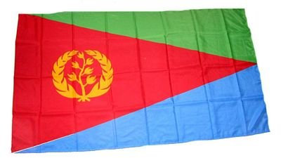 FahnenMax Fahne/Stockflagge Eritrea 30 x 45 cm Flagge