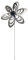 SKARAT A3011 Gartenstecker Blume aus Edelstahl Dekoration rostfrei (Farbe Perle: dunkelblau) - Made in Germany