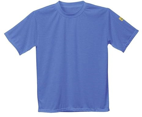 Portwest AS20 Antistatisches T-Shirt Grosszügige Passform Baumwolle Leicht | Hamilton Blue, 2XL, EN 61340-5-1, EN 1149-5, Kurzarm, ESD, Reflektierend, Antistatisch, Atmungsaktiv
