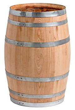 100 Liter Holzfass, neues Fass, Weinfass aus Kastanienholz (Fass unbehandelt geöffnet)