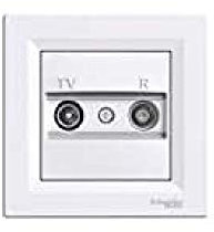 Schneider Electric EPH3300121 Toma TV/FM Final, Blanco