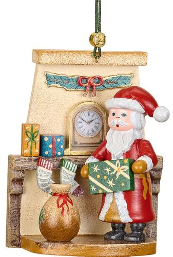 Christbaumschmuck Weihnachtsmann Bescherung - 8 cm