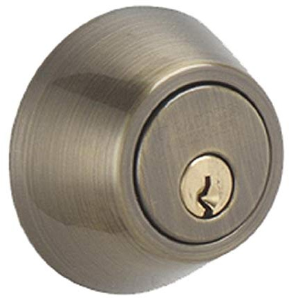 Dexter by Schlage JD60609 Single-Cylinder Deadbolt, Antique Brass by Schlage Lock Company