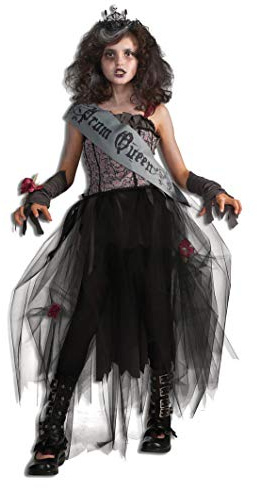 Child Gothic Prom Queen Costume: Large (8-10yrs)