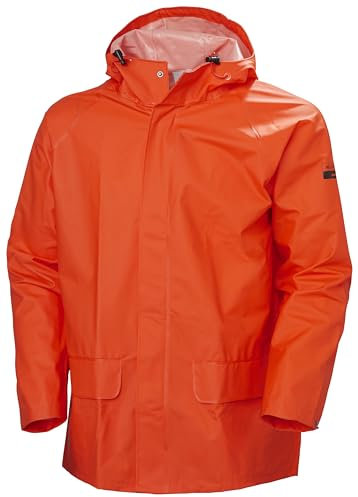 Helly Hansen Workwear Men's Mandal Waterproof Jacket, Dark Orange, L