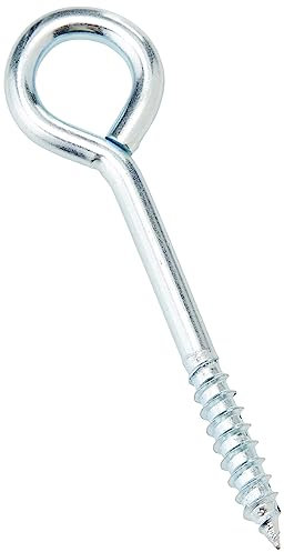Merriway BH04760 (50 Pcs) Screw-In Vine Eye, 75mm (3 inch) Zinc Plated Steel - Pack of 50 Pieces