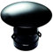 Terminal chapeau chinois fumée femelle, tubes de 80 mm en noir peint granulés en acier inoxydable