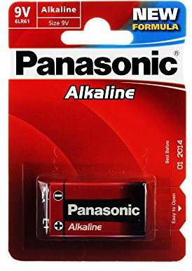 Panasonic 6LR61AP Alcalino 9V batería no-recargable - Pilas Alcalino, 9 V, 26,5 mm, 17,5 mm, 48,5 mm, 42,1 g, Red