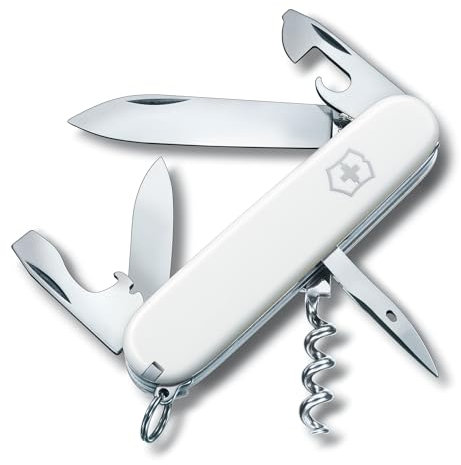 Victorinox Schweizer Taschenmesser, Spartan, Multitool, Swiss Army Knife mit 12 Funktionen, Klinge, Korkenzieher, Dosenöffner