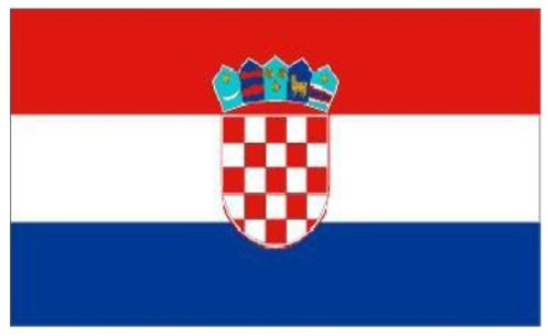 Flagge Kroatien 90 x 150 cm Fahne mit 2 Ösen 100g/m² Stoffgewicht Hissflagge für Mast