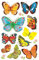 AVERY Zweckform 4462 Deko Sticker Schmetterlinge 30 Aufkleber