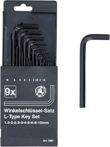BGS Diy 7957 | Winkelschlüssel-Satz | Innensechskant 1,5 - 10 mm | 9-tlg.