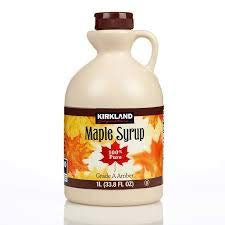 Kirkland Sirop d'érable, 100 % pur et naturel, grade A, goût 1 L (boîte de 3)