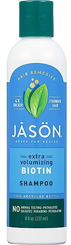 Jason Shampoo, natürliche Kosmetik, so wird dünnes Haar wieder dicker, zur Kopfhaut-Therapie, 240 ml