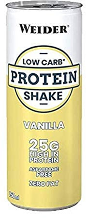 Weider Low Carb Protein Shake, Vanille, Pack of 24