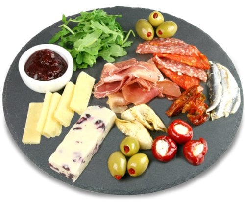 Utopia Mineral Collection Round Slate Platter 30cm - Slate Presentation Platter